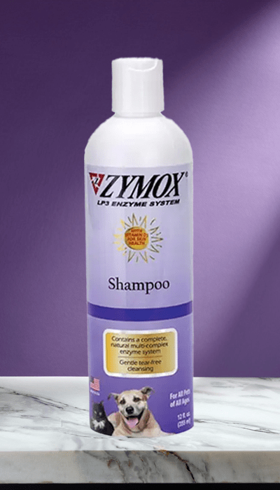 Shop Zymox Enzymatic Shampoo – Soothing, Tear-Free Cleansing for Pets. Zymox LP3 Enzyme System Shampoo – Gentle, tear-free formula with natural enzymes for skin health and irritation relief in dogs and cats.