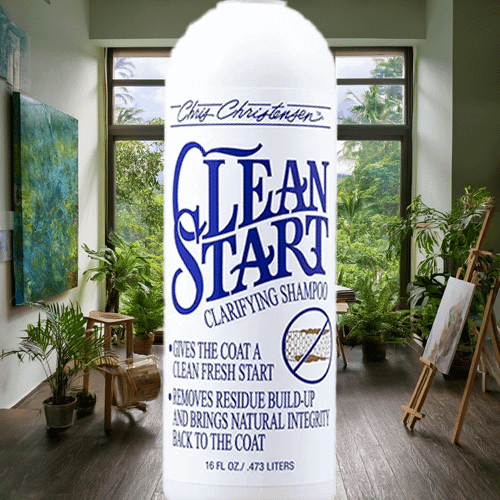 Click to buy Chris Christensen Clean Start Shampoo – Clarifying Formula for a Fresh, Clean Coat. Chris Christensen Clean Start Clarifying Shampoo, a professional formula that removes residue build-up and restores natural integrity to pet coats
