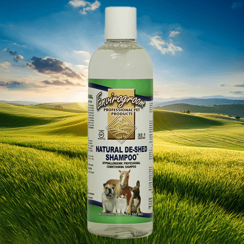 Click to buy Envirogroom Natural De-Shed Shampoo – Hypoallergenic Formula for Shedding Control Envirogroom Natural De-Shed Shampoo, a hypoallergenic professional conditioning shampoo designed to reduce shedding and improve coat health